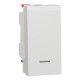 Переключатель 1-клавишный с нейтралью, 10А, модуль 1 белый (NU310318S)