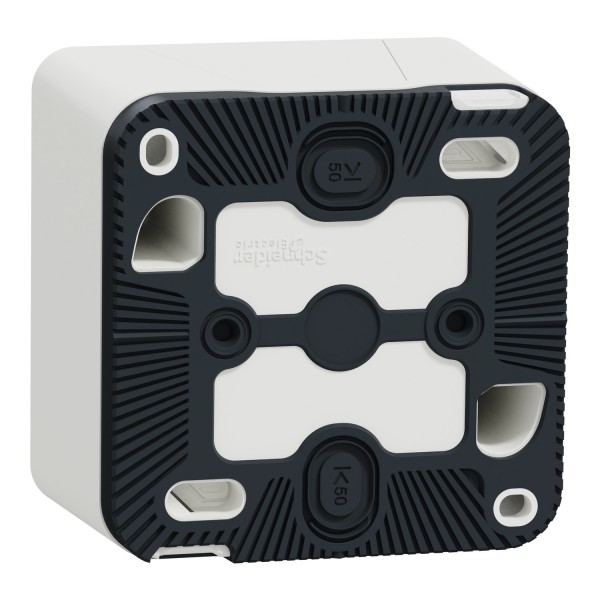 Одномісний бокс для накладного монтажу IP55 Mureva Styl, універсальний, білий (MUR39911)