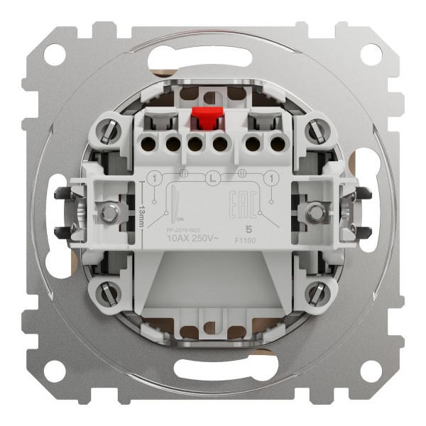 Двухклавишный выключатель Бежевый Sedna Design (SDD112105)