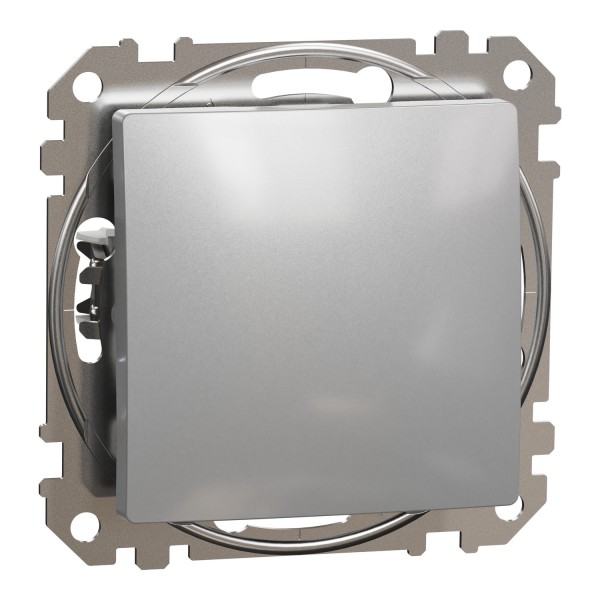 Одноклавішний вимикач Алюміній Sedna Design (SDD113101)