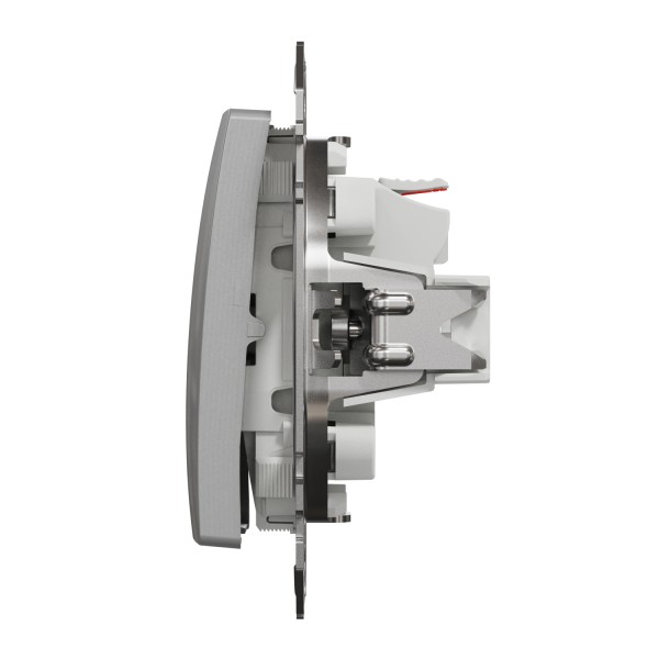 Одноклавішний вимикач Алюміній Sedna Design (SDD113101)