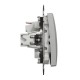 Двухклавишный выключатель Алюминий Sedna Design (SDD113105)