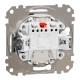 Двухклавишный выключатель с подсветкой Алюминий Sedna Design (SDD113105L)