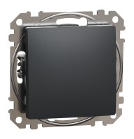 Одноклавішний перемикач Чорний Sedna Design (SDD114106)