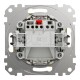 Одноклавішний вимикач з синьою LED підсвіткою 10 АХ Береза Sedna Elements (SDD180101L)