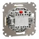 Одноклавишный переключатель с синей LED подсветкой 10 АХ Береза ​​Sedna Elements (SDD180106L)