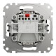 Одноклавишный выключатель с синей LED подсветкой 10 АХ Венге Sedna Elements (SDD181101L)