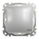 Одноклавишный выключатель, 10АX, IP44, алюминий, Sedna Design & Elements (SDD213101)