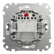 Одноклавишный выключатель, 10АX, IP44, алюминий, Sedna Design & Elements (SDD213101)
