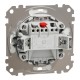 Одноклавишный выключатель, 10АX, IP44, алюминий, Sedna Design & Elements (SDD213101)
