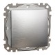 Одноклавишный переключатель 10 АХ, IP44, Матовый Алюминий Sedna Elements (SDD270106)