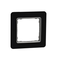 Рамка 1-постова  Штучне чорне скло Sedna Elements (SDD361801)