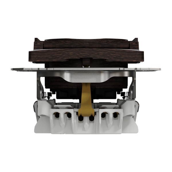 Розетка з заземленням, шторками та кришкою, Венге Sedna Elements (SDD181024)