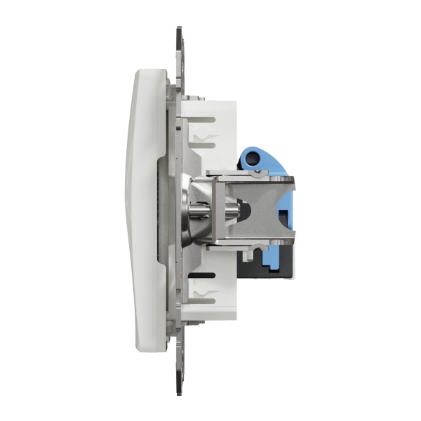 Комп'ютерна розетка, RJ45 CAT6 UTP, Біла, Sedna Design (SDD111461)