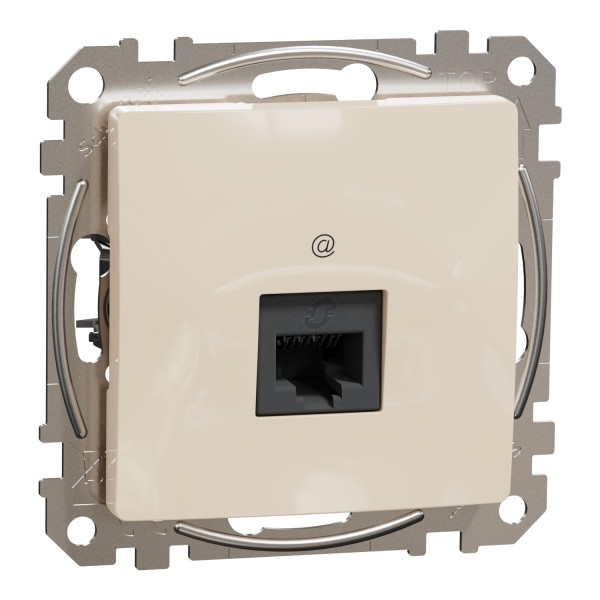 Один разъем RJ45 категория 5E UTP Бежевый Sedna Design (SDD112451)