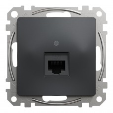 Один роз’єм RJ45 категорія 5E UTP Чорний Sedna Design (SDD114451)