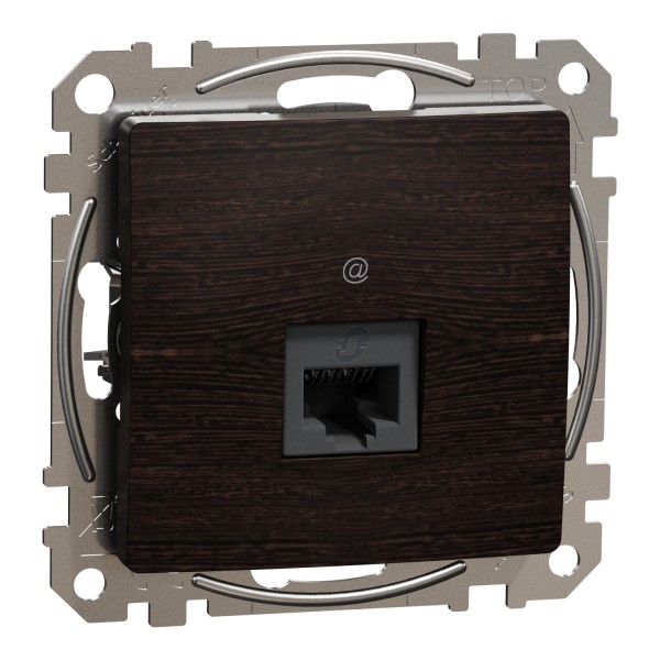 Комп'ютерна розетка, RJ45 CAT6 UTP, Венге, Sedna Elements (SDD181461)