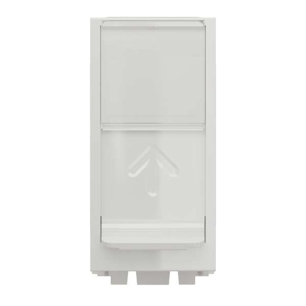 Розетка комп'ютерна RJ45, одинарна категорія 5 STP, 1 модуль білий (NU341218)