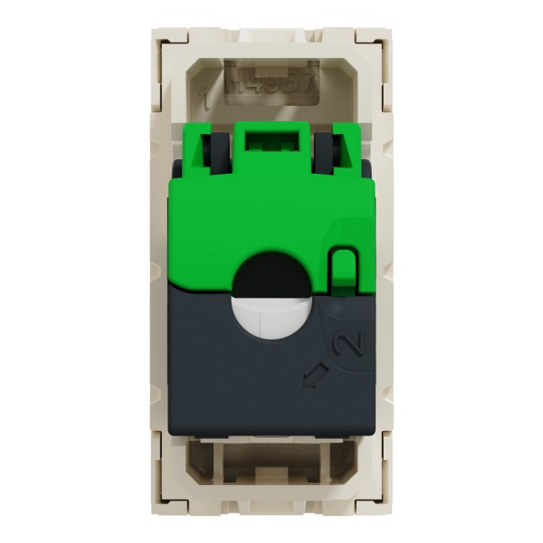 Розетка комп'ютерна RJ45, категорія 5 STP, 1 модуль, бежева Unica New Studio (NU341244)