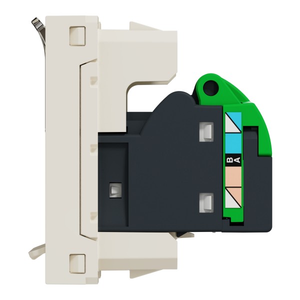 Розетка комп'ютерна RJ45, категорія 5 STP, 1 модуль, бежева Unica New Studio (NU341244)