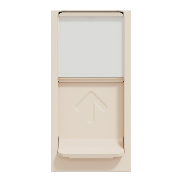 Розетка комп'ютерна RJ45, категорія 6 UTP, 1 модуль, бежева Unica New Studio (NU341444)