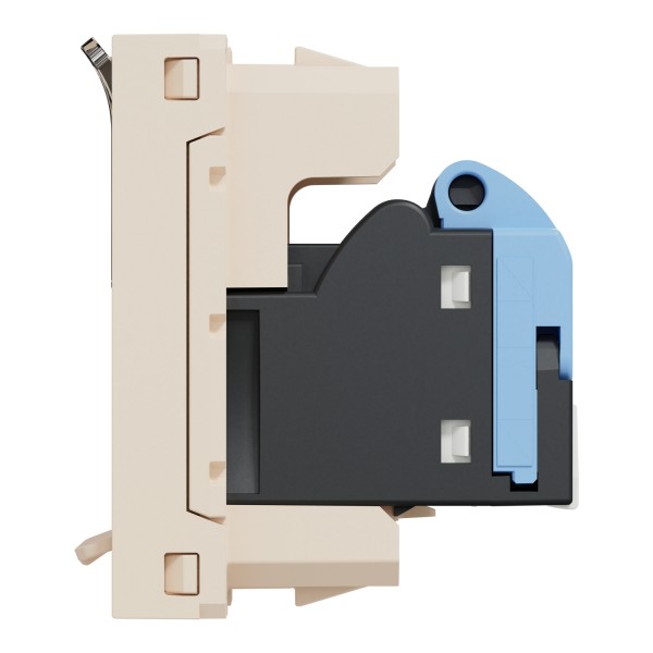 Розетка комп'ютерна RJ45, категорія 6 UTP, 1 модуль, бежева Unica New Studio (NU341444)