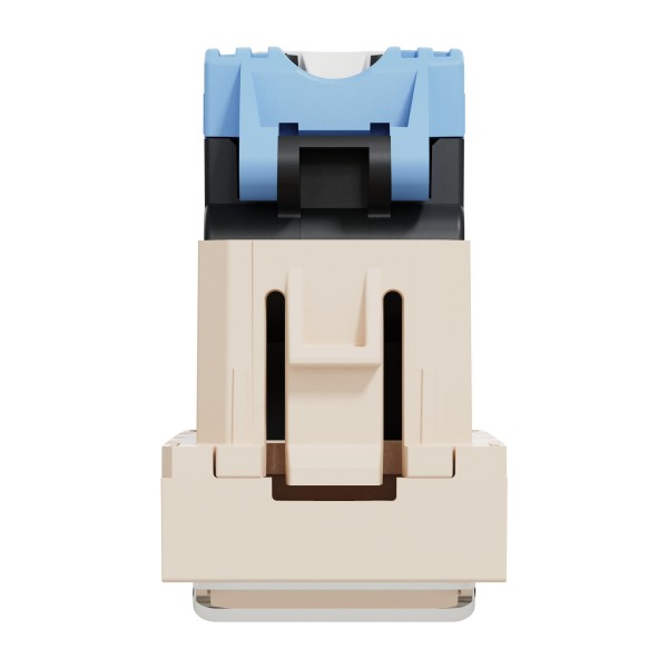 Розетка комп'ютерна RJ45, категорія 6 UTP, 1 модуль, бежева Unica New Studio (NU341444)