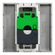 Розетка комп'ютерна RJ45, одинарна категорія 6 UTP, 2 модулі алюміній (NU341530)