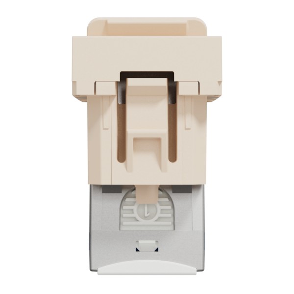 Розетка комп'ютерна RJ45, категорія 6 STP, 1 модуль, бежева Unica New Studio (NU341644)