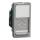 New Unica RJ45 1 модуль CAT6A FTP алюм (NU344830)