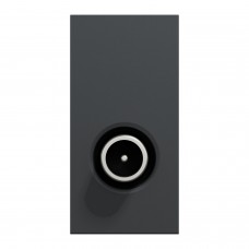 Розетка TV одинарная, 1 модуль антрацит (NU346154)