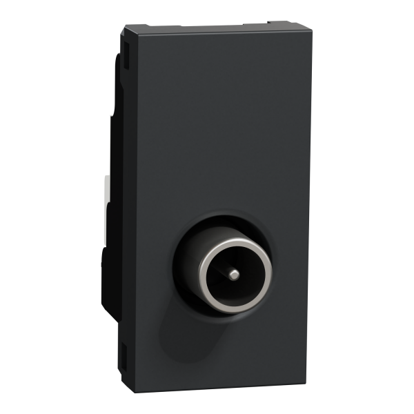 Розетка TV одинарна, 1 модуль антрацит (NU346154)