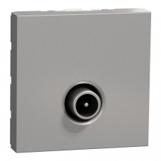 Розетка TV одинарная, 2 модуля алюминий (NU346230)