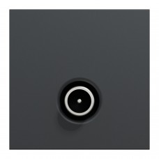 Розетка TV одинарная, 2 модуля антрацит (NU346254)