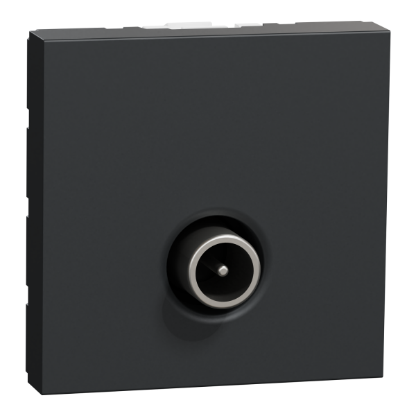 Розетка TV одинарна, 2 модулі антрацит (NU346254)