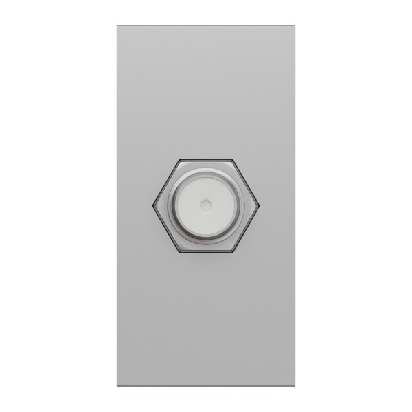 Розетка Coaxial F-type, 1 модуль алюм (NU346830)