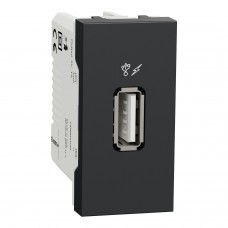 Розетка USB 1 модуль антрацит (NU342854)