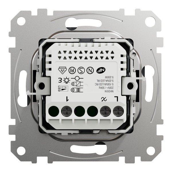 Универсальный поворотный диммер для светодиодных ламп Черный Sedna Design (SDD114502)
