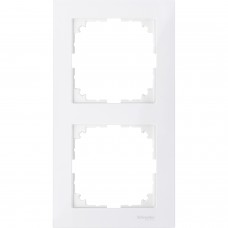 Рамка 2-постовая, Полярный белый, M-Pure (MTN4020-3619)