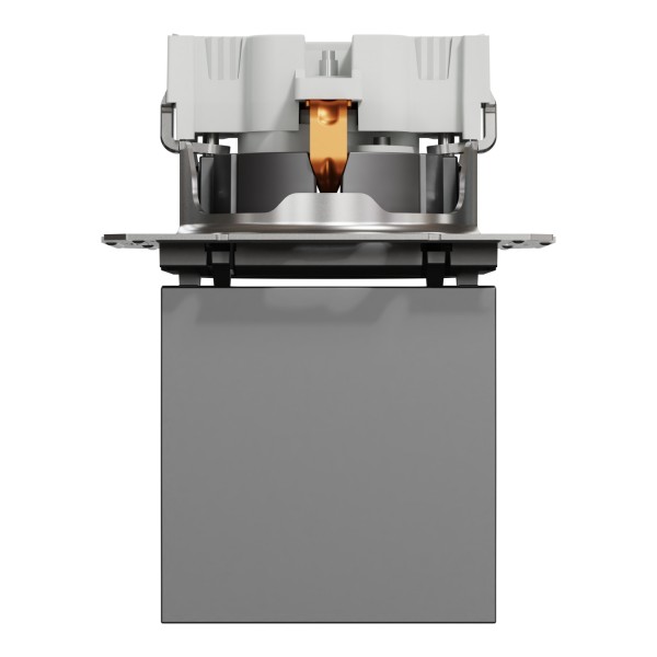 Розетка з кришкою, з заземленням Asfora Антрацит (EPH3100171)