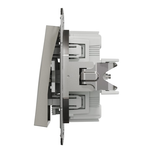 Переключатель одноклавишный Самозажимной Asfora Бронза (EPH0400169)