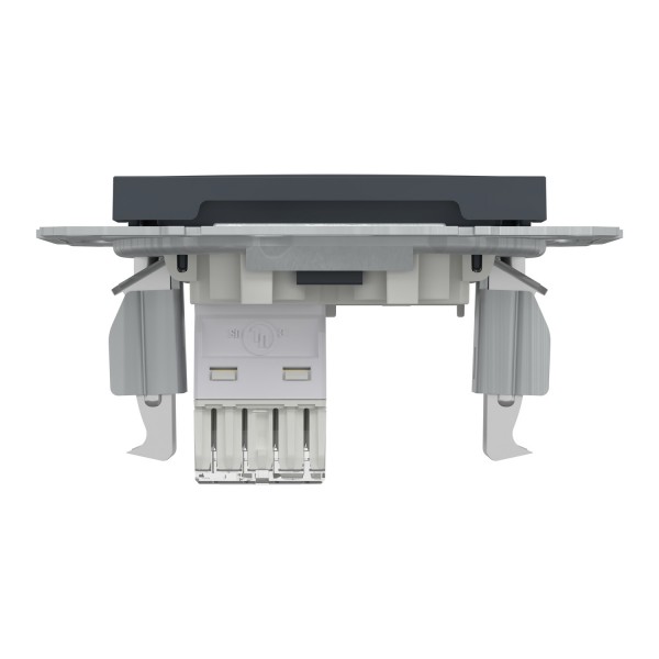 Розетка компьютерная RJ45 UTP категория 5Е Asfora Антрацит (EPH4300171)