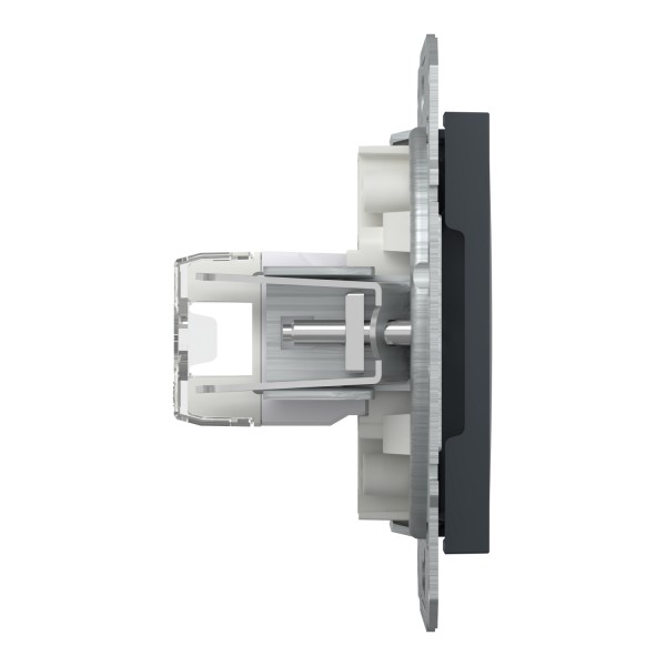 Розетка компьютерная RJ45 UTP категория 5Е Asfora Антрацит (EPH4300171)