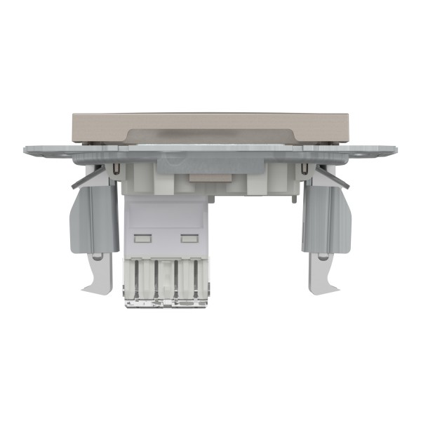 Розетка компьютерная RJ45 UTP категория 6 Asfora Бронза (EPH4700169)