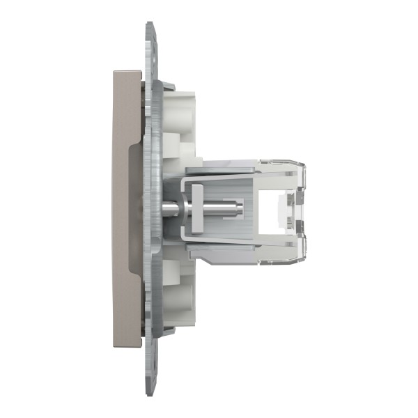 Розетка компьютерная RJ45 UTP категория 6 Asfora Бронза (EPH4700169)