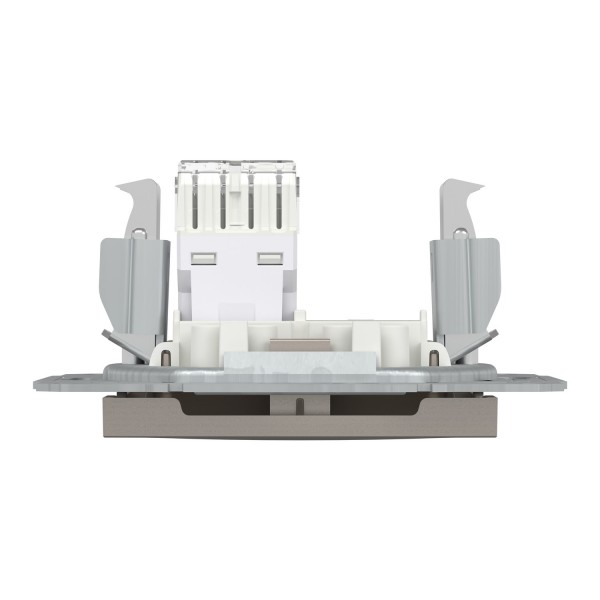 Розетка компьютерная RJ45 UTP категория 6 Asfora Бронза (EPH4700169)