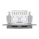 Розетка комп'ютерна RJ45 UTP категорія 6 подвійна Asfora Сталь (EPH4800162)