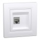Розетка комп'ютерна RJ45 STP категорія  5Е Біла Asfora (EPH5000121)