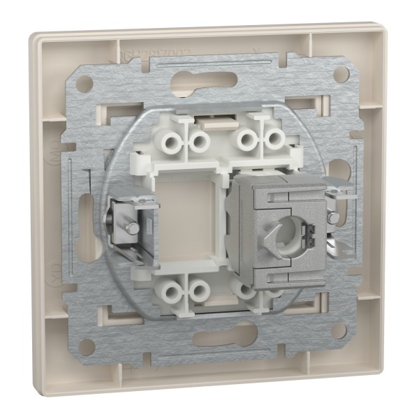 Розетка компьютерная RJ45 STP категория 5Е Крем Asfora (EPH5000123)