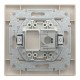 Розетка комп'ютерна RJ45 STP категорія  5Е Крем Asfora (EPH5000123)